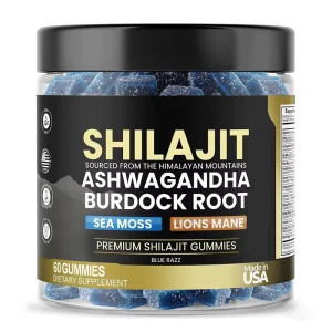 Tianyuan SHILAJIT Gummies Ashwagandha Burdock Root Herbal Supplement Sea Moss and Lions Mane High Quality Shilajit Gummies