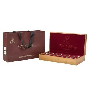 Tianzhushan Mi Hu Fengdou Gift Set Natural Herbal Tonic with Luxury Bamboo Packaging for Wellness Enthusiasts