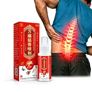 Tibetan Organic Herbal Muscle Bone Antibacterial Spray 60ml Self Heating Sports Recovery Body Liquid for Sprain Strain Adults