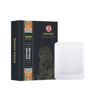 Traditional Chinese Black Cream Moxibustion Patch For Neck Leg Joint Care Artemisia Moxa Acupoint Household Use