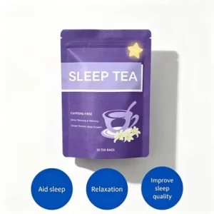 Traditional Chinese Herbal Sleep Tea Jujube Seed Lily Poria Blend Insomnia Relief Relaxation Cold Brew Tea Bags 5g*30 Packets