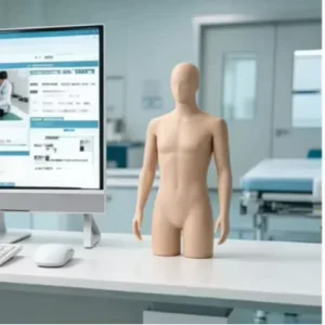 Traditional Chinese Medicine Acupuncture Training Manikin Human Head Model for Medical Science