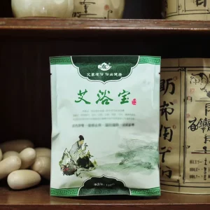 Traditional Chinese Medicine Bath Bag for Shampoo and Head Treatment with Mugwort Extract