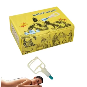 Traditional Chinese Medicine Vacuum Massage Cupping Set with 12 Cups Moxibustion Container Pain Relief for Body