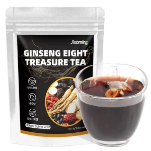 Traditional Nourish Kidney Tea Ginseng Eight Treasure Herbal Tea for Improve Energy and Stamina