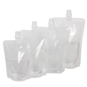 Transparent Stand up Pouch Food Grade Stock Disposable Liquid Juice Beverage Chinese Medicine Composite Packaging Bags