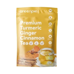 Turmeric Ginger Cinnamon Tea 100% Natural Vegan Sugar Free Herbal Tea Bag