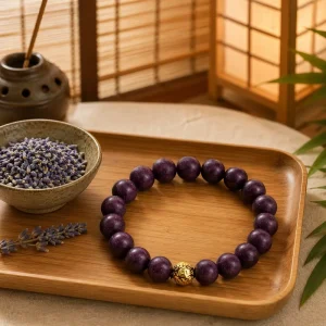 Ultimate Blessing Gift Traditional Sacred Best Friend Protection Herbal Agate Jade Ethnic Beaded Bracelet for Anniversary