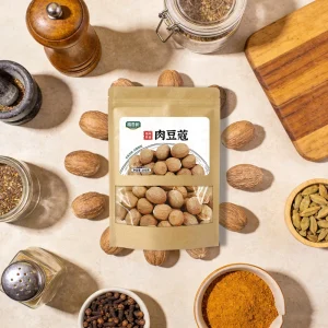 Top Grade Nutmeg Seeds Whole 100g Stand up Window Pouch Lightweight Durable Packaging for E-commerce Sellers