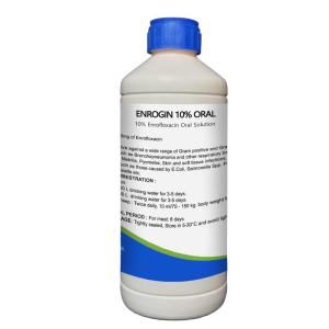 Veterinary Medicine Enrofloxacin Oral Solution 20% for Cattle Sheep Goats Horse Poultry Use