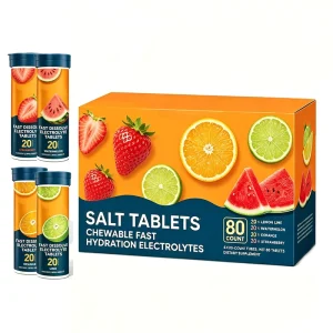 Vitahall China Adult Salt Tablets Chewable Fast Hydration Electrolytes Dissolvable Tablets with Energy Management