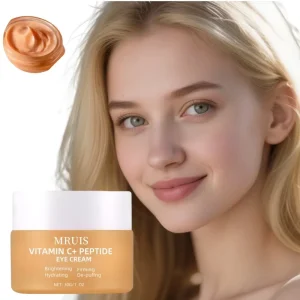 Vitamin C Peptide Eye Cream Firming Brightening Moisturizing Formula Contains Vitamin C Acetyl Hexapeptide 8 and Caffeine
