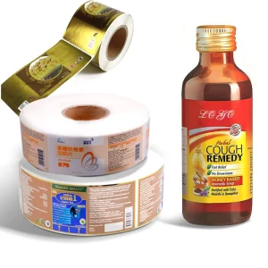 Waterproof Glossy Cough Syrup Label Sticker OEM Medicine Bottle Sticker