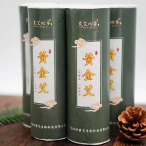 Wild Moxa Stick With 3-Year Aged, Stone-Ground. Infrared Heat + Herbal Power. Expels Damp/Cold, Stops Bleeding, Eases Cough
