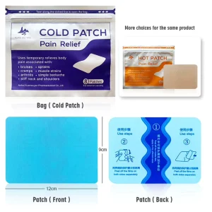 XUAN WU YAN China Factory OEM ODM Herbal Menthol Pain Relief Patch Body Patch Disposable Transdermal Cold Hot Therapy