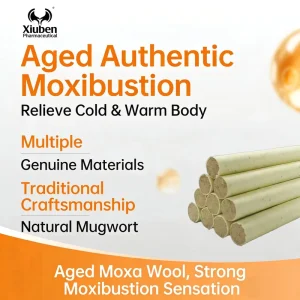 Xuanyuanweishi Hainan Three year old Handcrafted Aged Moxa Wool Sticks 1.8*20cm 5 1 Ratio Dampness Relief Home Health Center Use
